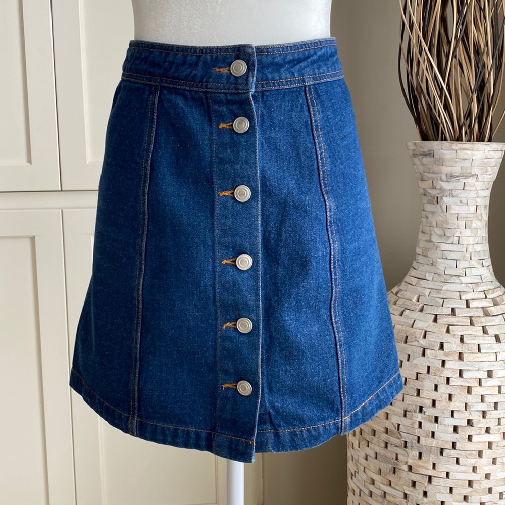 Denim Mini Skirt - 27” waist